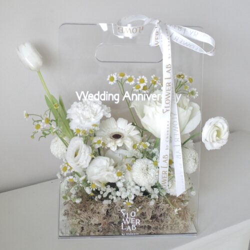 Clear Box-กล่องดอกไม้สด อะคริลิคขนาดมาตรฐาน [F-CLR-S-001]