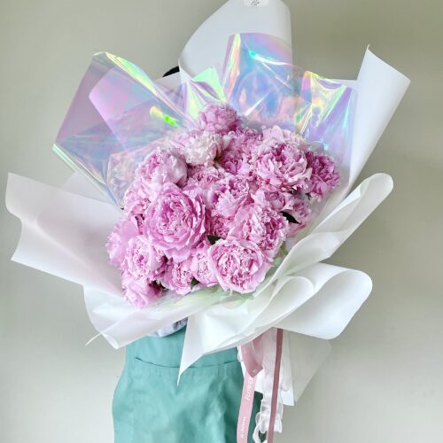 ช่อดอก Peony Luxury สีชมพู - B90