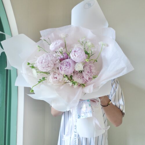 ช่อดอก Peony Luxury สีชมพู - B89