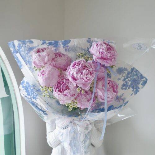 ช่อดอก Peony Luxury สีชมพู- B95