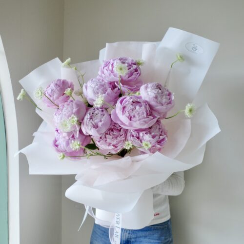ช่อดอก Peony Luxury สีชมพู- B93