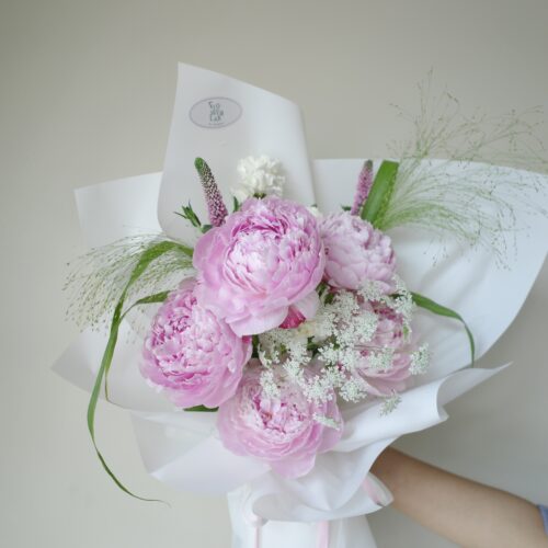 ช่อดอก Peony Luxury สีชมพู - B80