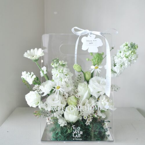 Clear Box-กล่องดอกไม้สด อะคริลิคขนาดมาตรฐาน [F-CLR-S-062]