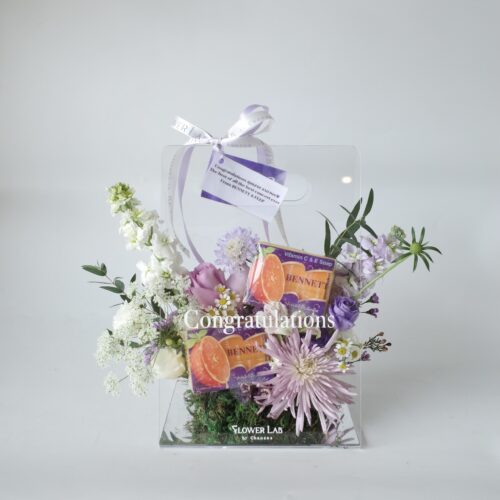 Clear Box-กล่องดอกไม้สด อะคริลิคขนาดมาตรฐาน [F-CLR-S-029]
