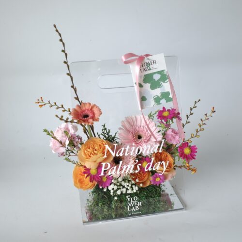 Clear Box-กล่องดอกไม้สด อะคริลิคขนาดมาตรฐาน [F-CLR-S-024]