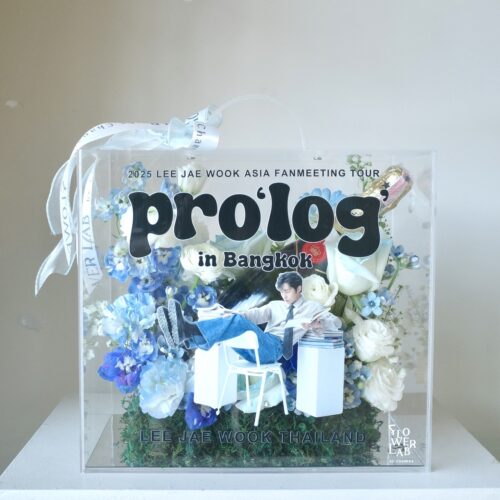 Crystal Box-กล่องดอกไม้อะคริลิคขนาดใหญ่ [F-CRY-L-006]