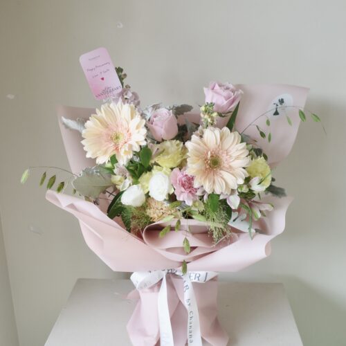 Fresh Flower Vase Wrapped - [F-VAS-M-021]