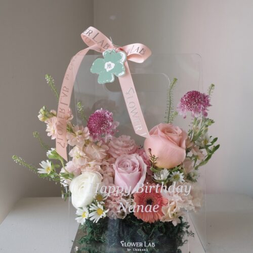 Clear Box-กล่องดอกไม้สด อะคริลิคขนาดมาตรฐาน [F-CLR-S-064]