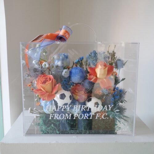 Crystal Box-กล่องดอกไม้อะคริลิคขนาดใหญ่ [F-CRY-L-019]